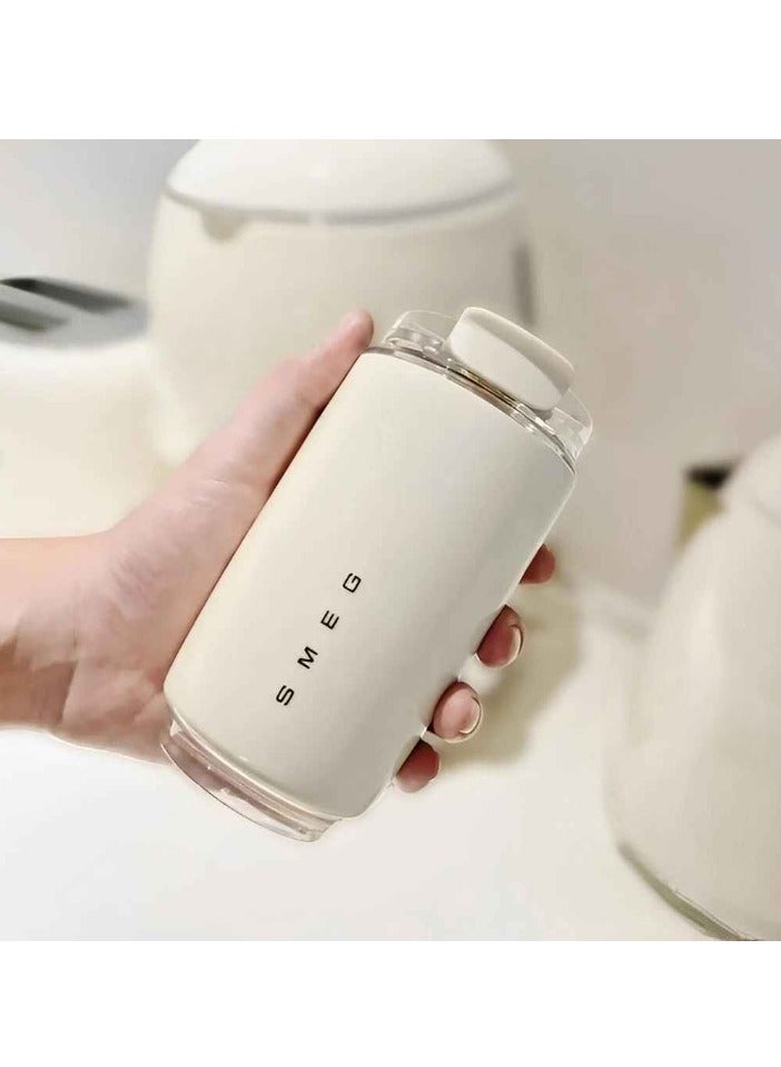 smeg Travel Mug, Insulated Coffee Tumbler, Leak Proof Stainless Steel Thermal Reusable Coffee Cup, Lightweight And Portable Drink Container For Office Traveling, (Pack Of 2pcs, 350ML, White And Pink) - Image 2