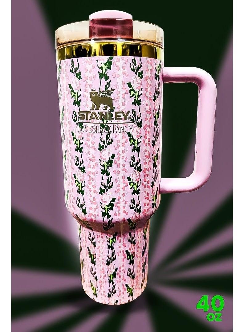 Stanley 40oz Stainless Steel Insulated Tumbler | Leakproof FlowState Lid, Double-Wall Travel Mug with Reusable Straw | BPA-Free, Eco-Friendly, Dishwasher Safe, Slim Base & Handle, Keeps Drinks Hot or Cold - Image 1