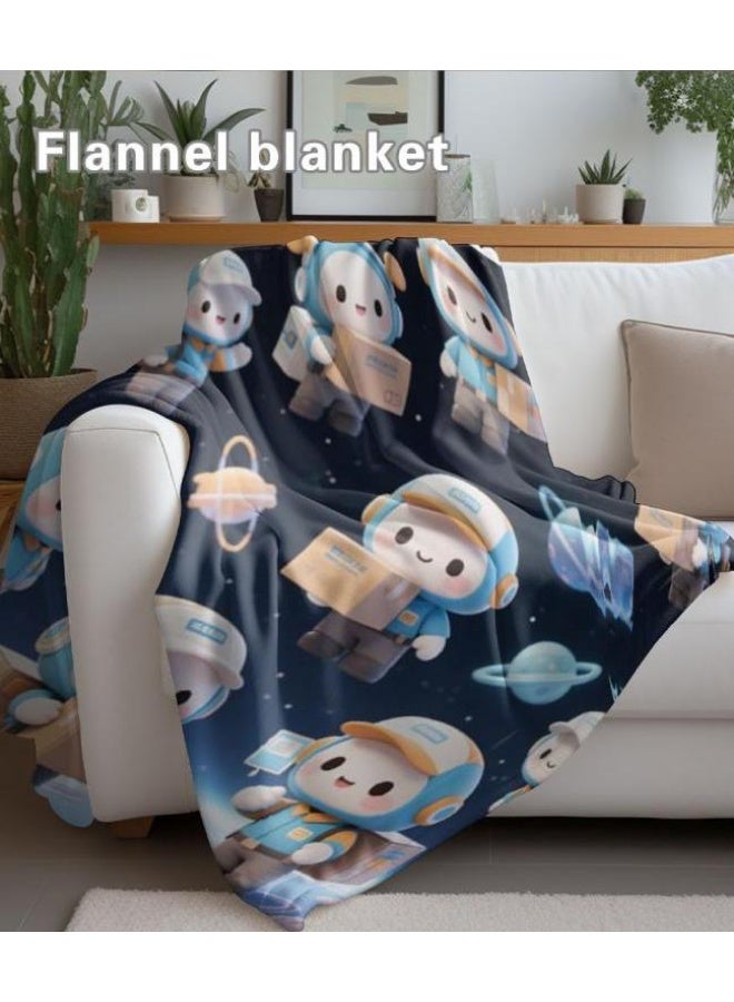 general Children's or student cartoon flannel thin blanket (warm and comfortable, suitable for sleep, games) 100cm*150cm - 671 - Image 4