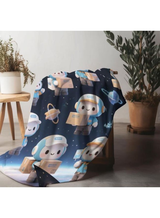 general Children's or student cartoon flannel thin blanket (warm and comfortable, suitable for sleep, games) 100cm*150cm - 671 - Image 3