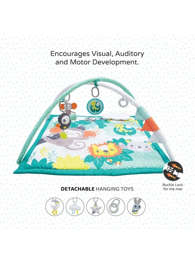 Moon Jungle Friends Play Mat 0m+, Baby Playmat And Activity Gym ‎45 x 38 x 16.5cm - Image 4