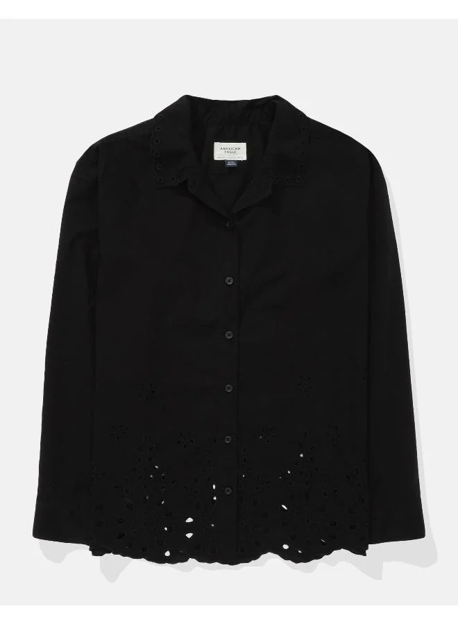 American Eagle AE Perfect Button-Up Shirt
