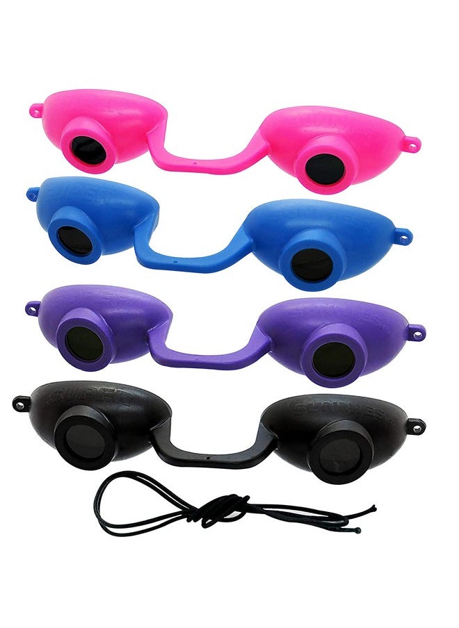 سوبر سنيز - نظارات شمسية مرنة للحماية من الأشعة فوق البنفسجية من Super Sunnies EVO FLEX متوافقة مع إدارة الغذاء والدواء الأمريكية، عبوة من 4 قطع - Image 1