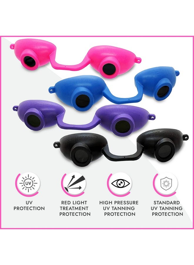 سوبر سنيز - نظارات شمسية مرنة للحماية من الأشعة فوق البنفسجية من Super Sunnies EVO FLEX متوافقة مع إدارة الغذاء والدواء الأمريكية، عبوة من 4 قطع - Image 1