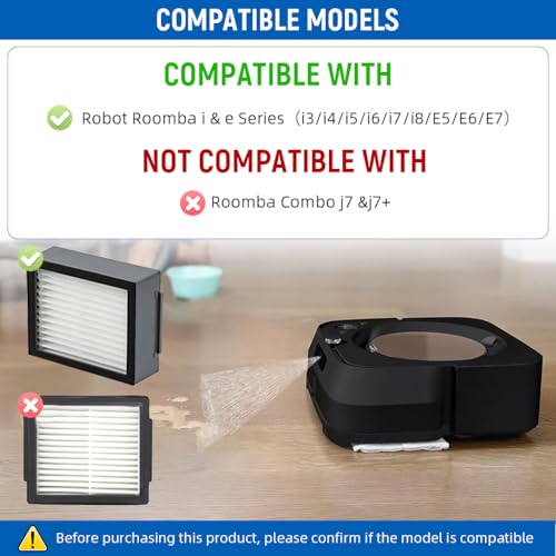 HASTHIP® Compatible with iRobot Roomba Replacement Filters for iRobot Roomba i & e Series, Universal Replacement Filters for i3/i4/i5/i6/i7/i8/E5/E6/E7, Pack of 4 - Image 5