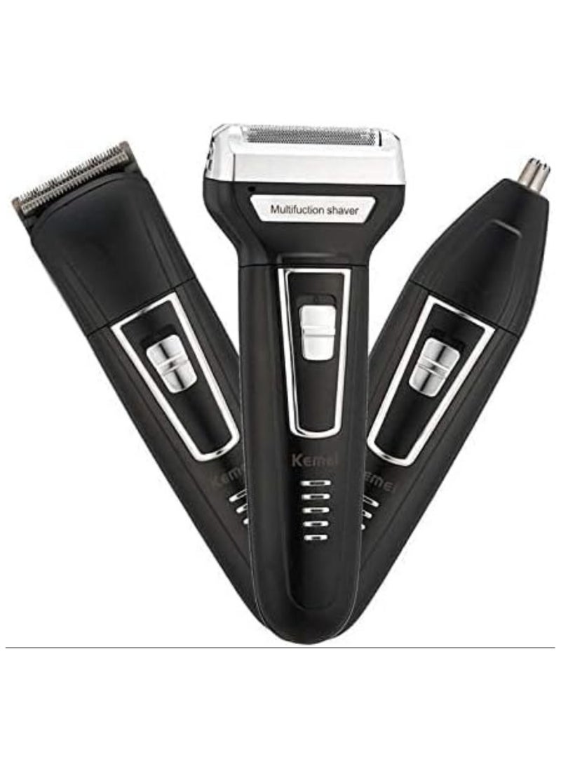 ELTRAZONE 3 in 1 Electric Razor Men Beard Trimmer Rechargeable Waterproof Shaver Professional Cordless Hair Clippers Nose Hair Trimmer Grooming Set  - Image 4