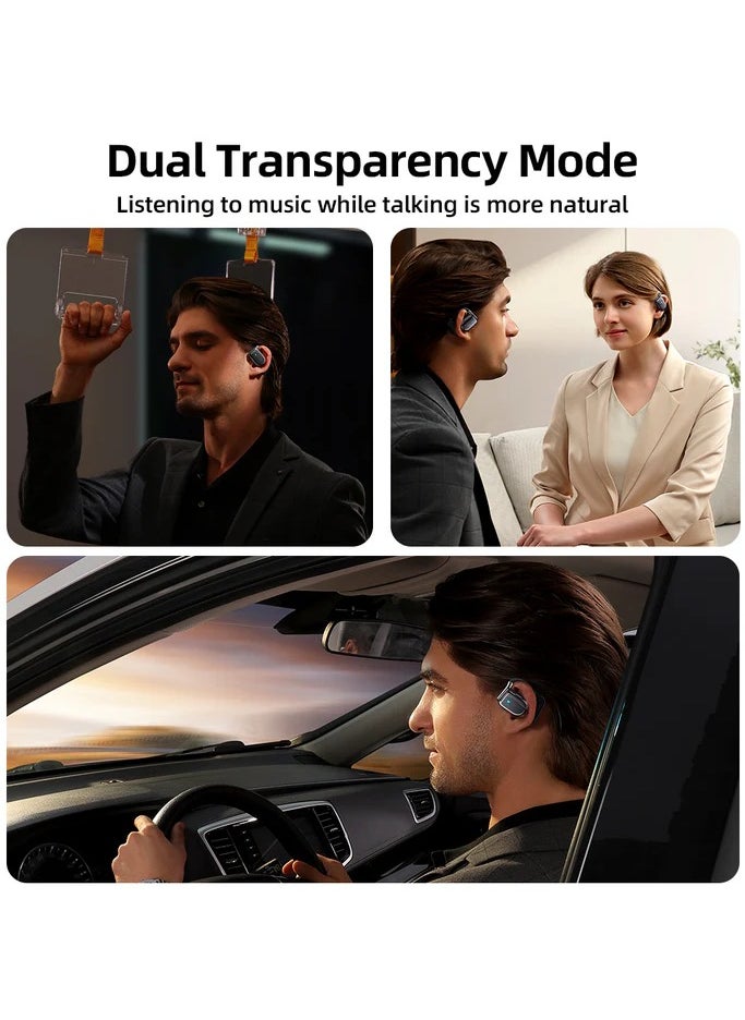 Headphones Open Ear  JR-OE2  with 6000mAh Battery Noise Canceling Bluetooth 5.3 Connection IPX5 Waterproof Directional Sound Transmission