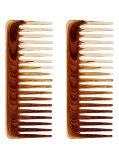 2 PCS Wide Tooth Comb Detangling Combs, No Handle Wide Tooth Comb,Wide Tooth Comb for Wet/Black/Thick/Fine Hair,Combs for Women,Shower Detangling Comb