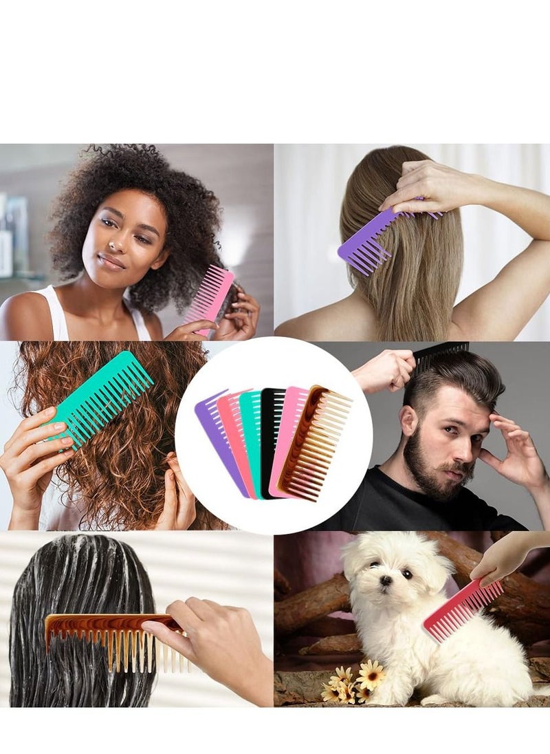 SYOSI - 2 PCS Wide Tooth Comb Detangling Combs, No Handle Wide Tooth Comb,Wide Tooth Comb for Wet/Black/Thick/Fine Hair,Combs for Women,Shower Detangling Comb - Image 1