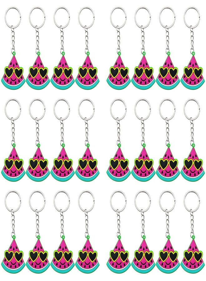 Elecrainbow 24 Pack Watermelon Keyring Pack Party Favor for Watermelon Lover, Guest Return Gift, Fruit Themed Party, Baby Shower, Birthday - Image 1