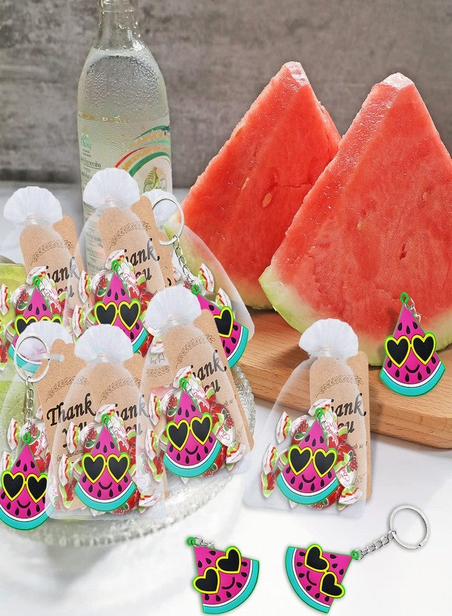 Elecrainbow 24 Pack Watermelon Keyring Pack Party Favor for Watermelon Lover, Guest Return Gift, Fruit Themed Party, Baby Shower, Birthday - Image 4