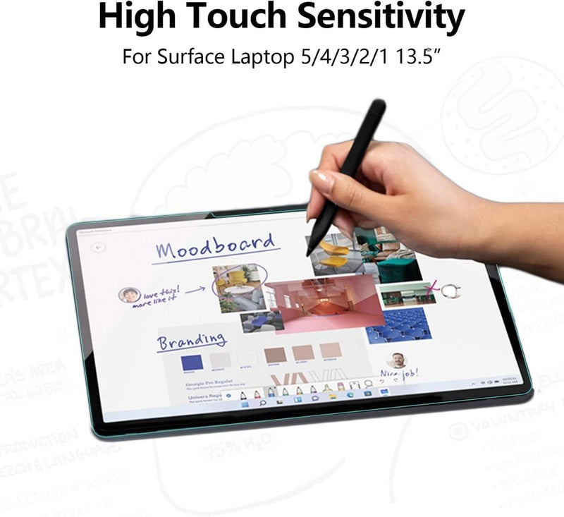Megoo Blue Light Screen Protector for Surface Laptop 6 13.5 inch, Tempered Glass/Eye Protection/Bubble-free/Round Edge, Also Compatible for Microsoft Surface Laptop 5/4/3/2/1 - Image 3