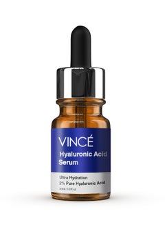 VINCE Hyaluronic Acid Serum – 2% Pure Hyaluronic Acid with Pro-Vitamin B5 for Intense Hydration, Soothes Redness, Reduces Wrinkles, and Retains Moisture – Brightens and Evens Skin Tone, 30ml  - Image 1