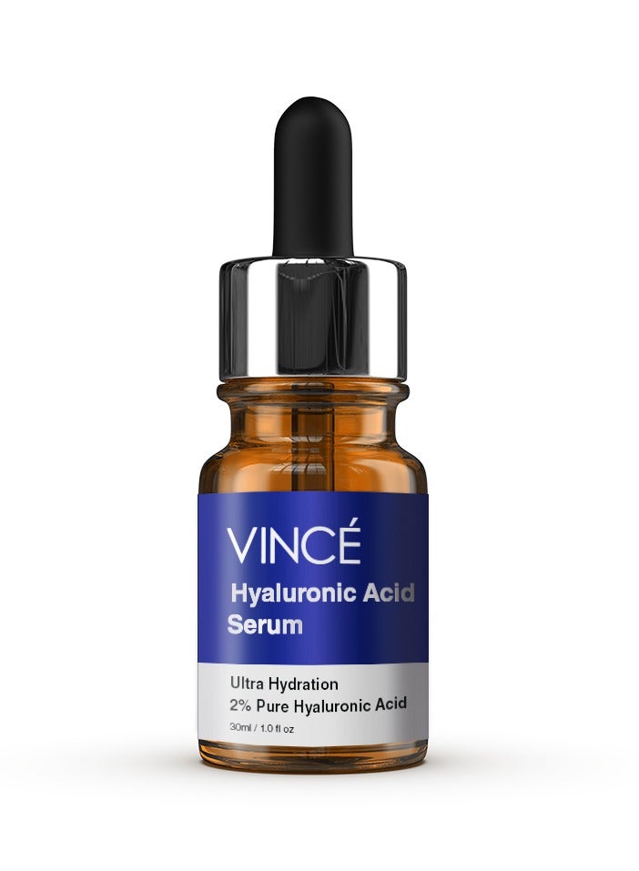 فينس مصل حمض الهيالورونيك - حمض الهيالورونيك النقي بنسبة 2% مع بروفيتامين B5 لترطيب مكثف، وتهدئة الاحمرار، وتقليل التجاعيد، والاحتفاظ بالرطوبة - تفتيح وتوحيد لون البشرة، 30 مل - Image 1