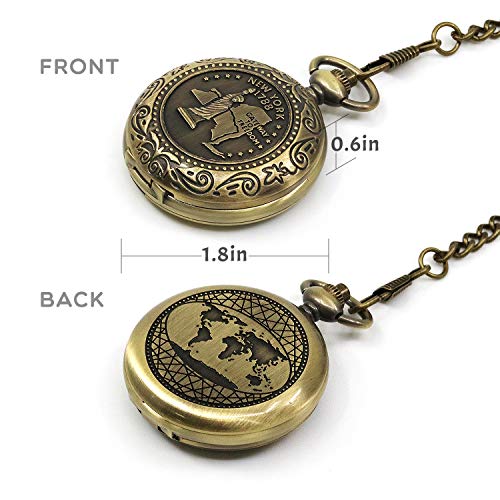 VTEAS Classic Collection Antiqued Finish Compass with Chain | Premium Pocket Compass | Survival Gear Compass for Kids Hiking, Camping, Motoring, Backpacking, Outdoor Activities (Copper) - Image 5