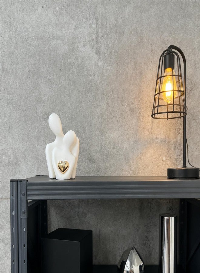 Ottalent Small Couple Statue, White Cute Love Sculpture Knick Knacks for Home Décor, Living Room, Bedroom Décor, Gift for Anniversary Wedding, Couples, Valentine‘s Day - Image 5