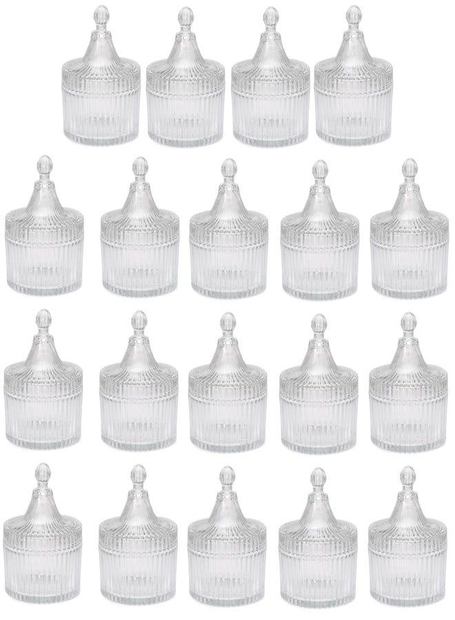 1st Time Stylish & Clear Candy Jar for Candy, Cookies, Dishes and Biscuit, Pack of 19, 300 Ml, 10 X 10 X 12 CM - Image 1