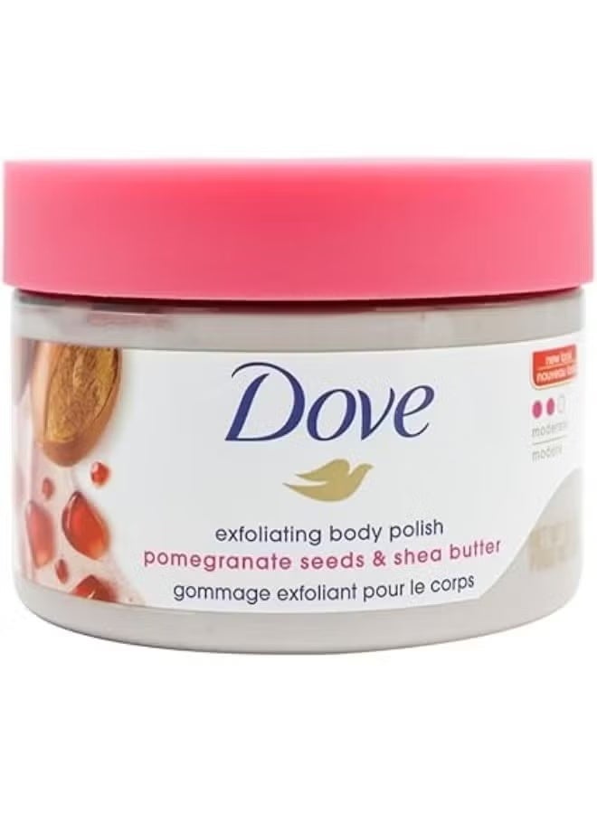 Dove Body Scrub for Smooth Skin with Pomegranate 298g