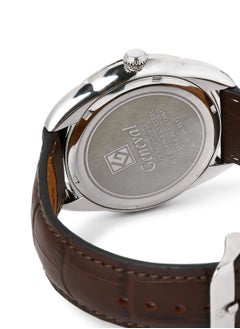 GENEVAL Leather Strap Analog Wrist Watch GL1513WWO - 44mm - Brown  - Image 3