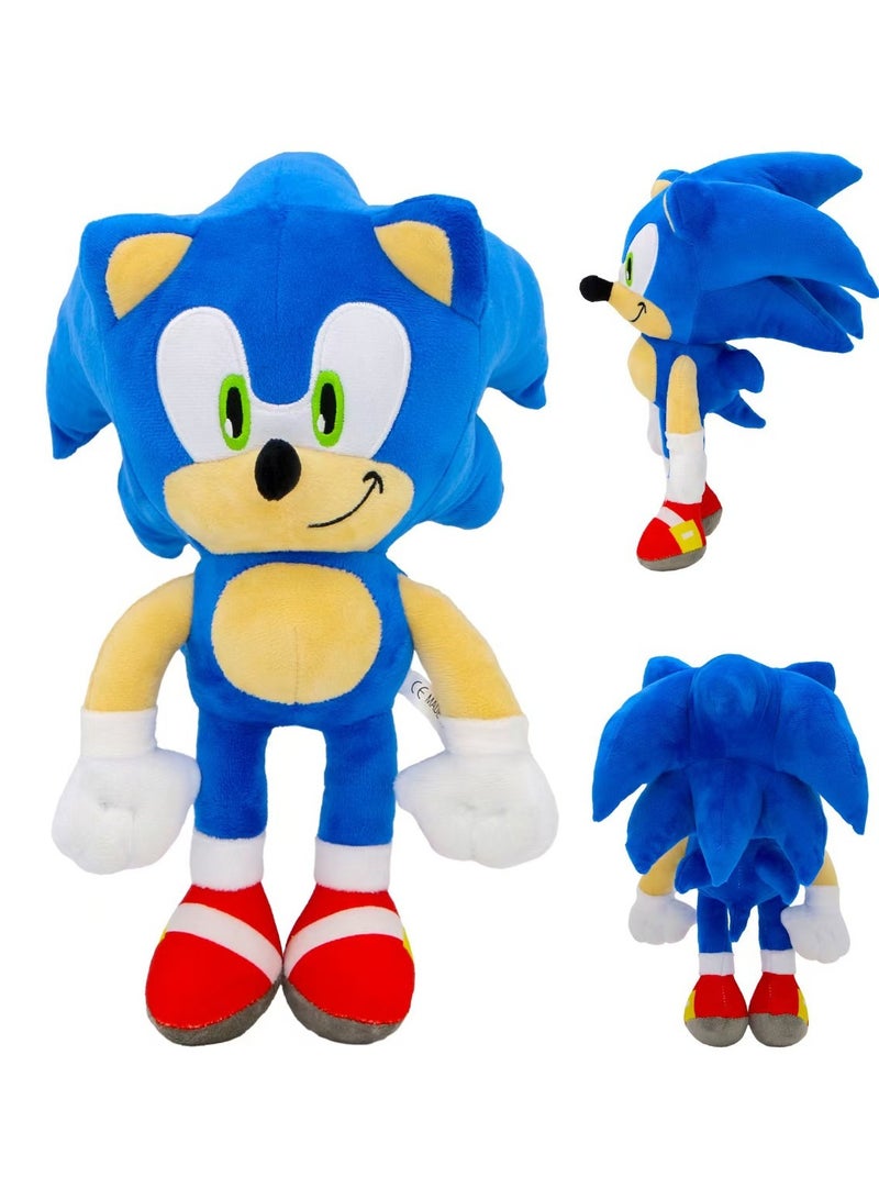 سونيك لعبة القنفذ سونيك الجديدة المحشوة هدية للأطفال (رأس كبير أزرق - 30 سم) - Image 2