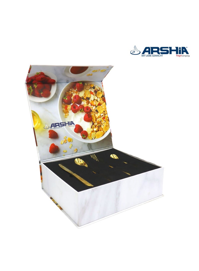 Arshia Stainless Steel Cutlery Sets 50pcs Silver - Image 2