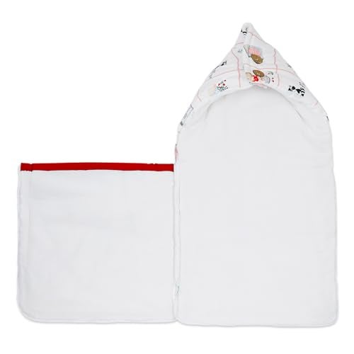 haus & kinder 3 in 1 Baby Sleeping Bag & Carry Nest | Cotton Bedding Set for Infants & New Born Baby | Portable/Travel & Skin Friendly | 0-6 Months (Scarlet) - Image 5
