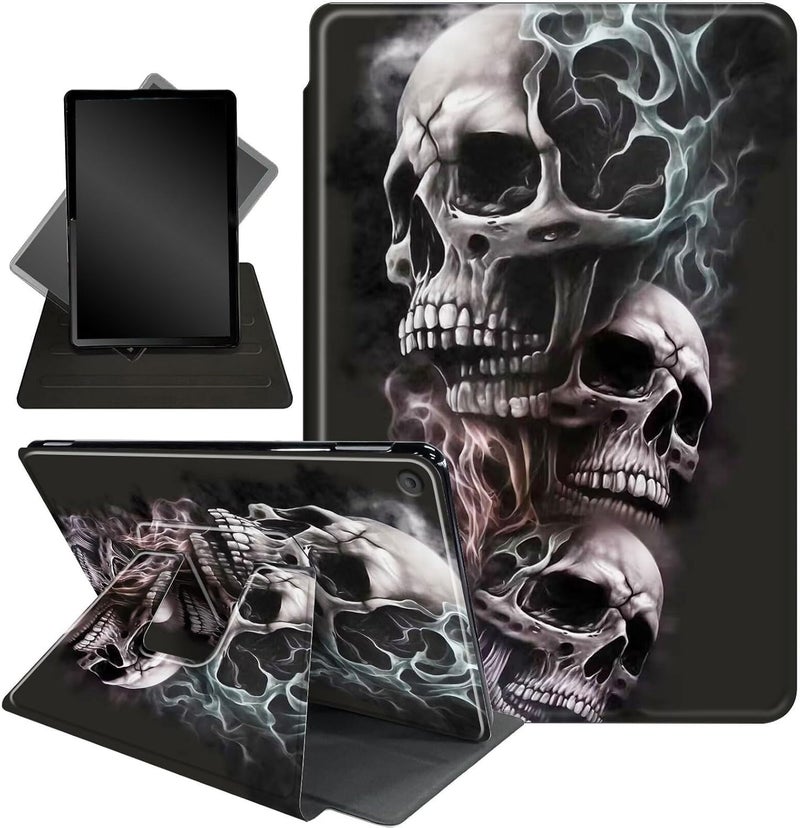 غلاف لجهاز Fire HD 10 Tablet الإصدار الحادي عشر 2021 ولجهاز Amazon Fire HD10 Plus مقاس 10.1 بوصة، حامل ذكي واقي قابل للدوران 360 درجة، لجهاز Fire HD 10 2021 Tablet، تصميم أسماك القرش الزرقاء اللطيفة - Image 1