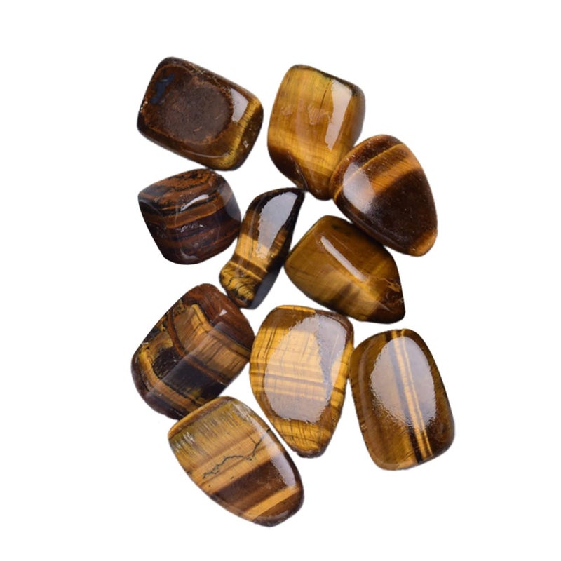 Tigers Eye Aquarium Gravel Decorative Crystals Fish Tank Landscape Stones 1 Pack - Image 2