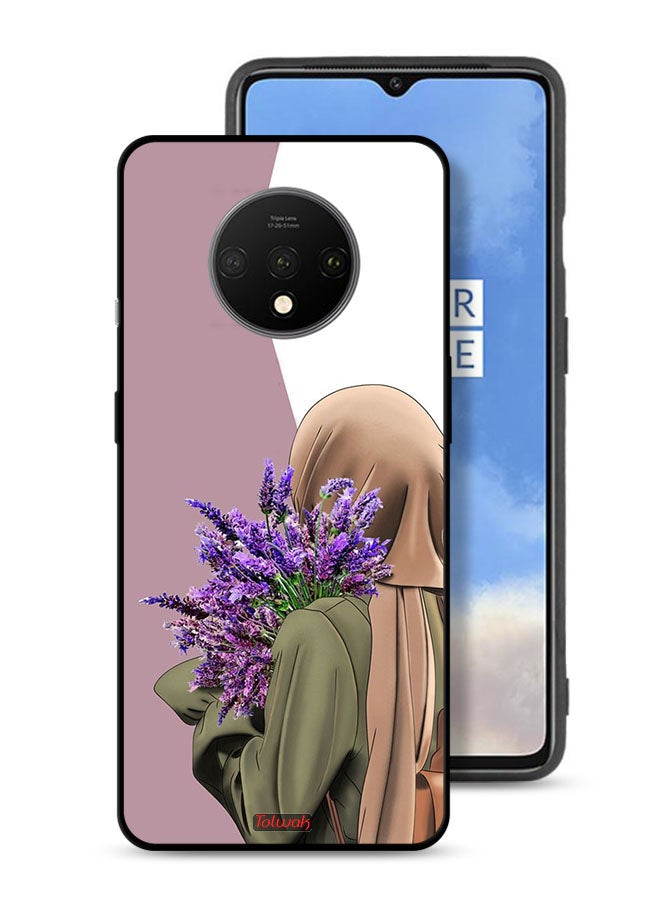Tolwak OnePlus 7T Protective Case Cover Holding Flower - Image 1