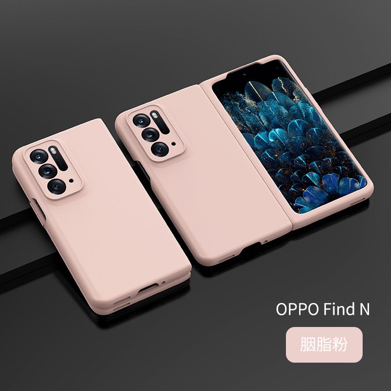 Oppofindn3 Folding Phone Case For Findn2 Skin-Sense Solid Color Findn1 Full-Covering Drop-Resistant Protective Case For Women - Image 1