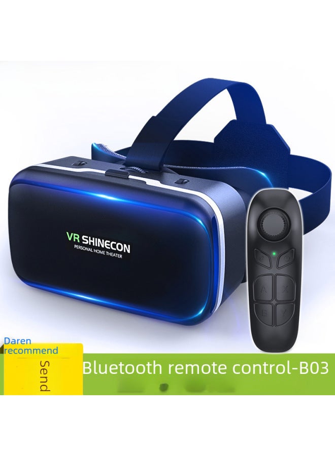 Smart VR Glasses Head Mounted Mobile Virtual Reality Magic Mirror G04 Digital 3D Glasses Gaming Experience With High Resolution-Color:HD VR 052 Bluetooth Remote Control  - Image 2