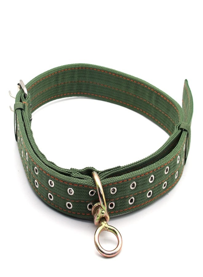 Abustle pig Adjustable Cow Collar,56 inch Four-Layer Thickened Canvas Cattle Neck Collar with 2-Rows Metal Buckle,Neck Strap for Cattle,Goat,Horse,Large Dog (Large) - Image 1