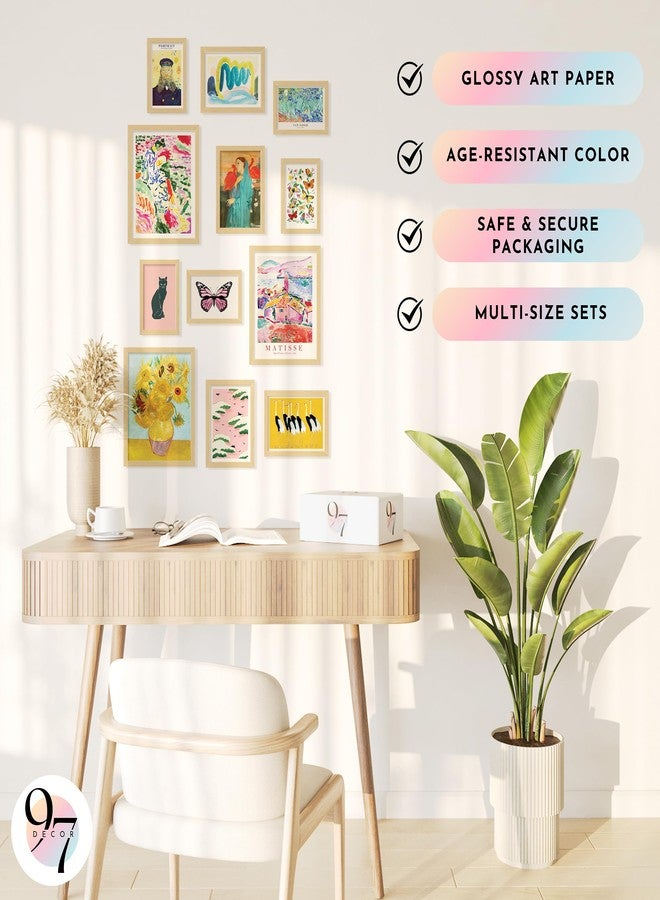 97 Decor 97 ديكور منزلي ملون ومتنوع - ملصقات فنية ملونة، لوحات لفنانين مشهورين، مطبوعات فنية جدارية ملونة، ديكور جداري فريد من نوعه لغرفة نوم فتاة مراهقة (8x10 بدون إطار) - Image 5