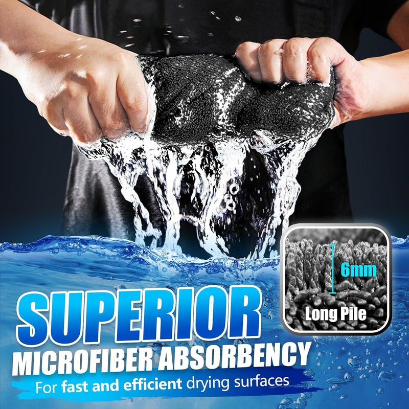 Airlab XL Microfibre Car Drying Cloth - 60 x 40 cm, 1200 GSM Super Absorbent and Scratch-Resistant - Image 3