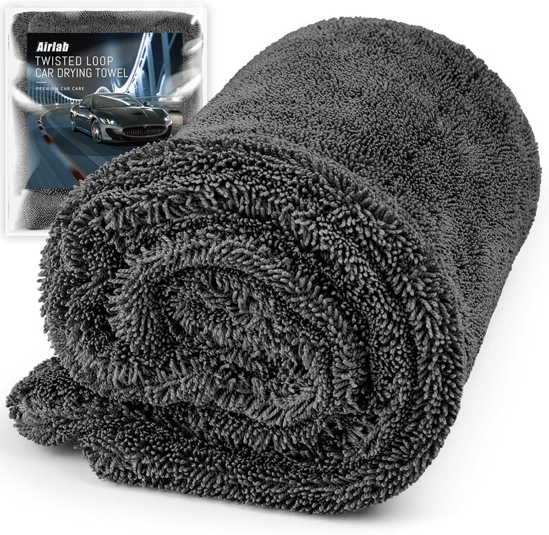 Airlab XL Microfibre Car Drying Cloth - 60 x 40 cm, 1200 GSM Super Absorbent and Scratch-Resistant - Image 1