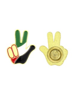 Sheikh Mohammed hand sign badge