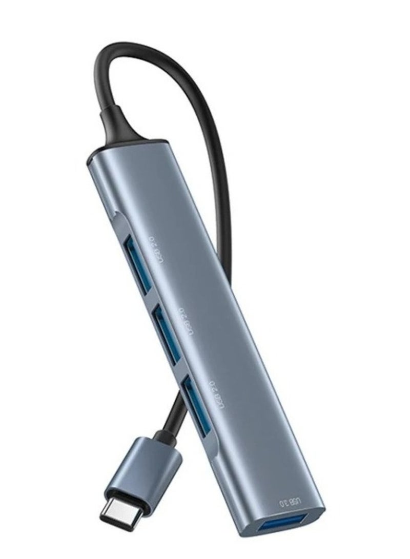 Yesido HB17 4 in 1 USB-C / Type-C Multifunctional Docking Station HUB Adapter - Image 1