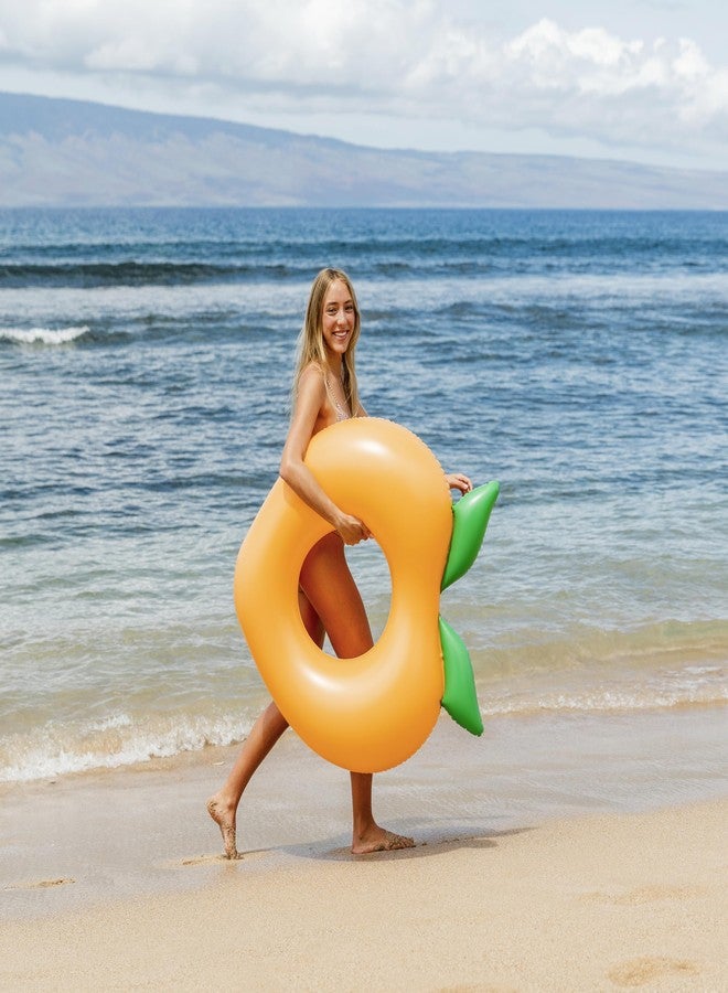 PoolCandy Inflatable 40" Peach Pool Tube - Image 3