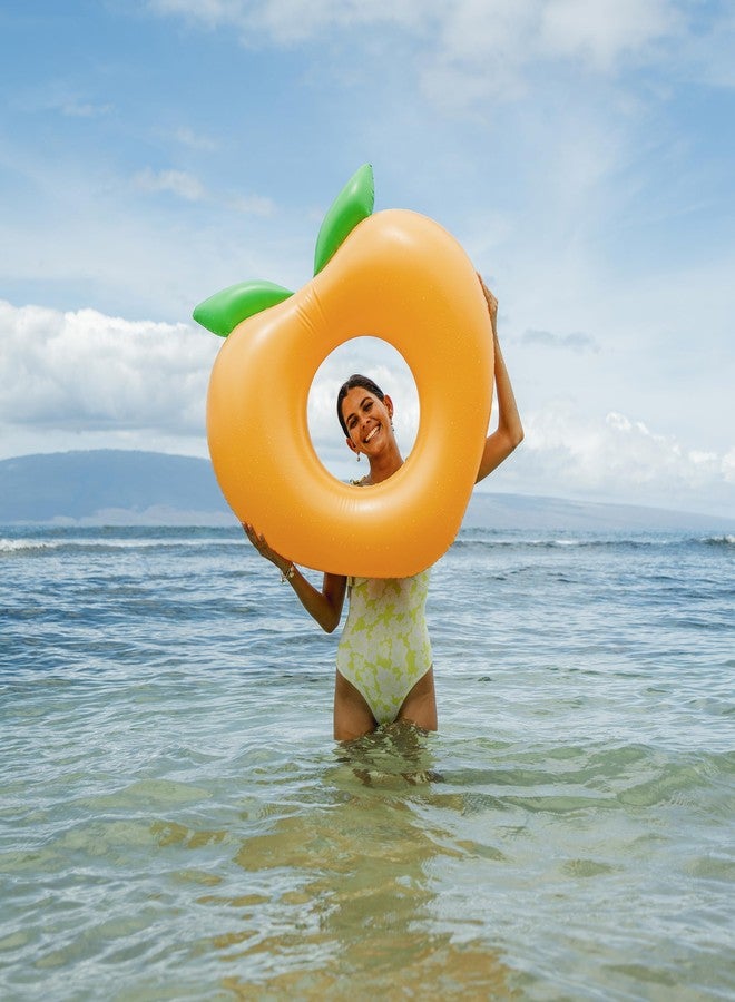 PoolCandy Inflatable 40" Peach Pool Tube - Image 2
