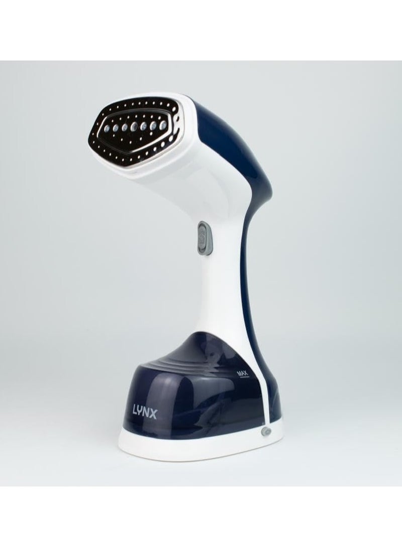 lynx Handheld Garment Steamer – Fast Heat-Up, Overheat Protection, Large 220ml Water Tank, Auto Shut-Off, Anti-Leak Design for Clothes, Upholstery, and More, 1400W LY-IR-3035-LB - Image 1