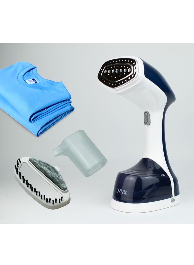 lynx Handheld Garment Steamer – Fast Heat-Up, Overheat Protection, Large 220ml Water Tank, Auto Shut-Off, Anti-Leak Design for Clothes, Upholstery, and More, 1400W LY-IR-3035-LB - Image 4