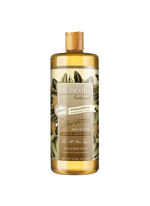 Dr Jacobs Naturals Allnatural Castile Body Wash With Plantbased Ingredients Gentle And Effective Sulfatefree Parabenfree And Crueltyfree Formula For Nourished Skin
