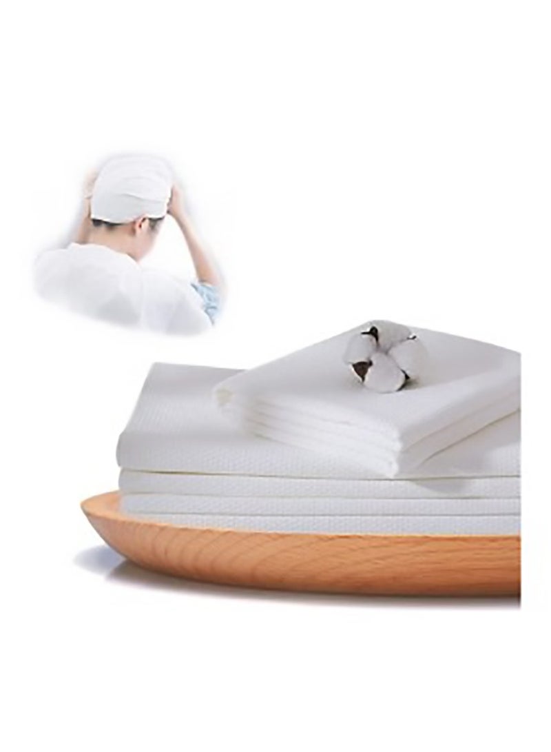 5-Pieces Disposable Bath Towel White 80x160cm - Image 1