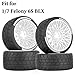 RCarmubWow RC Wheels and Tires On Road Tire Tyre for 17 Felony 6S BLX17mm Hex Plastic Wheels RC Truck Tires Highway Tire On Road Tyre4pcsWhite - Image 4