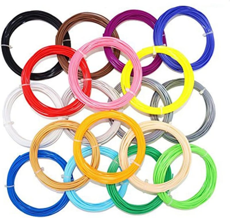 OUNONA 1.75mm 3D Pen Plastic Refills 5M Length Compatible 3D Printers Vibrant Colors for Creative Projects - Image 1