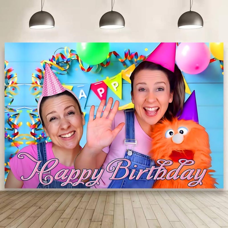 BNFUO Rachel Backdrop Birthday Decorations, Rachel Birthday Banner Backdrop for Kids Birthday Party Supplies (5x3ft) - Image 1