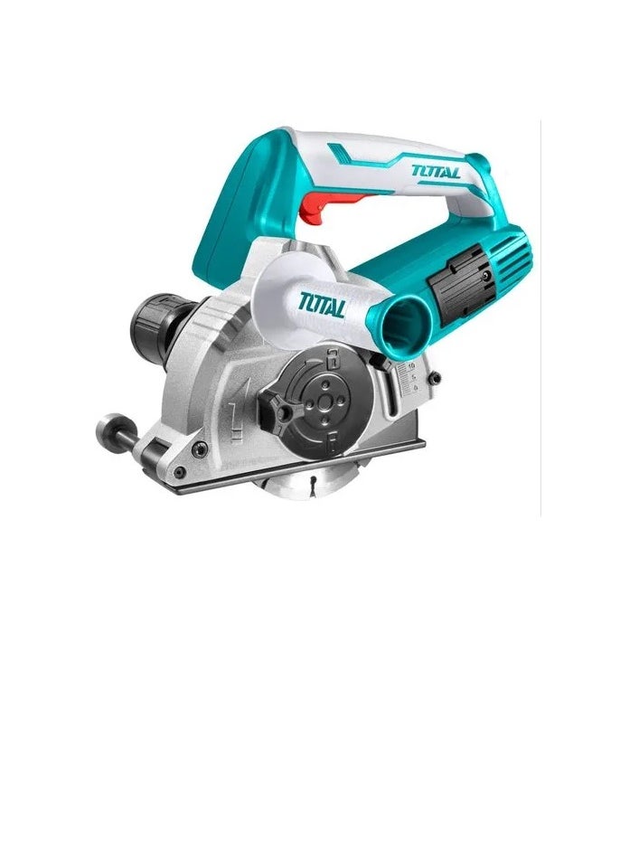 TOTAL - TOTAL 1500W Wall Chaser - 220-240V, 125mm Disc, Adjustable Cutting Depth (3-29mm), 8-30mm Width, Includes 4 Cutting Discs, Chisel, Auxiliary Handle & Extra Carbon Brushes - Ideal for Wall Grooving and Electrical Wiring - Image 1
