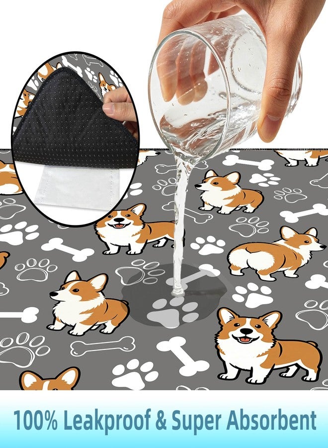 PyreneanHaven Washable Pee Pads for Incontinence & Potty Training, Non-Slip Leak-Proof Reusable Puppy Training Pads, Absorbent Puppy Pads for Senior Dogs Cats Puppy, Floor Protection (Grey, 36" x 41" (Pack of 2)) - Image 5
