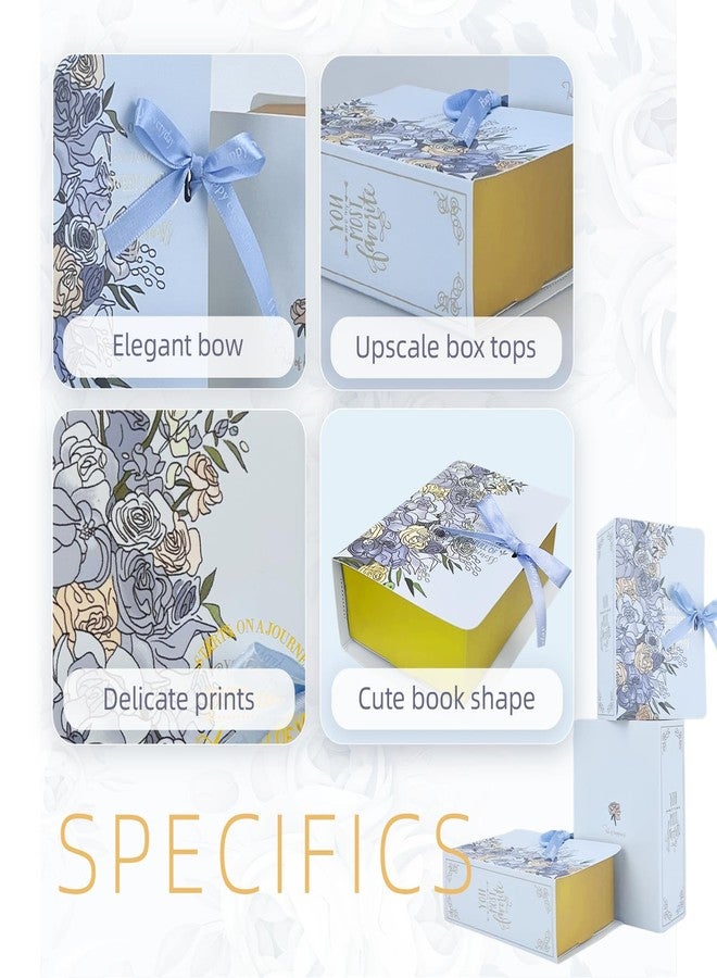 Topoloar 20 Pack Small Candy Party Favor Box Bulk,Light blue Cute Mini Party Favor Gift Box with Ribbon for Baby Shower, Birthdays, Weddings Bridesmaid Shower 4.72 * 3.14 inches - Image 5