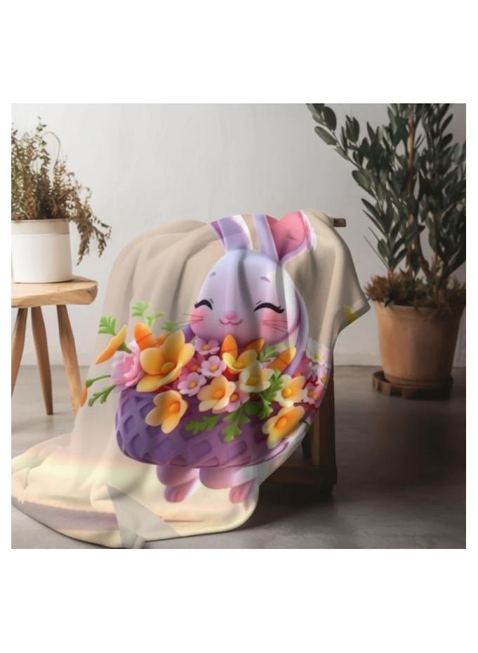 عام بطانية رقيقة من الفانيلا الكرتونية للأطفال أو الطلاب (دافئة ومريحة ومناسبة للنوم والألعاب) 100 سم * 150 سم - 901 - Image 1